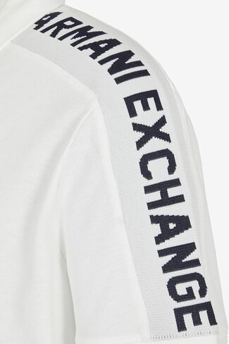 قميص بولو للرجال بأكمام قصيرة وشعار جاكار من Armani Exchange in Saudi Arabia