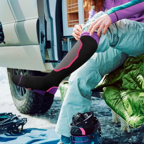 Ski Socks, Cold Weather Socks for Snowboarding, Thermal Knee-high Warm Socks for Adult and Child in Saudi Arabia