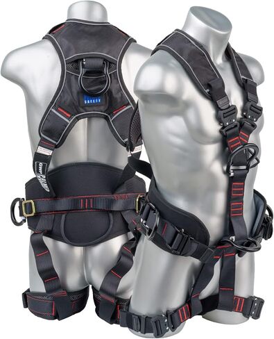 Palmer Safety H22312162 Full Body Rope Access/Rescue Safety Harness, Aluminum Front/Back/Suspension D-Rings in Saudi Arabia
