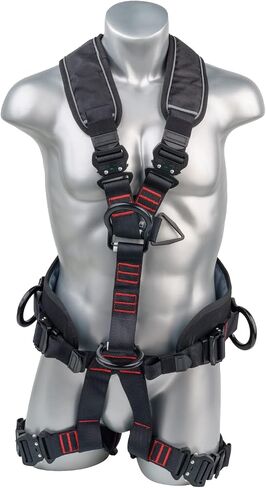 Palmer Safety H22312162 Full Body Rope Access/Rescue Safety Harness, Aluminum Front/Back/Suspension D-Rings in Saudi Arabia