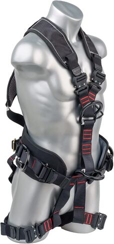 Palmer Safety H22312162 Full Body Rope Access/Rescue Safety Harness, Aluminum Front/Back/Suspension D-Rings in Saudi Arabia