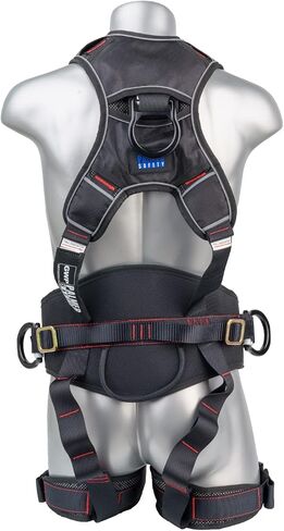 Palmer Safety H22312162 Full Body Rope Access/Rescue Safety Harness, Aluminum Front/Back/Suspension D-Rings in Saudi Arabia