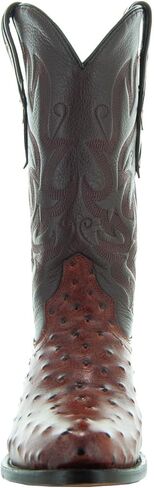 أحذية رعاة البقر Soto Boots للرجال بطباعة النعامة، أحذية رعاة البقر الرجالية بطباعة غريبة، أحذية غربية للرجال H7002 in Kuwait