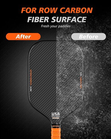 2-Pack Pickleball Paddle Eraser for Raw Carbon Fiber Paddles,Fast & Easy Pickleball Racket Rubber Eraser to Ball Residue, Stains, Minor Scratches for Restore Paddle Grit & Spin in Saudi Arabia