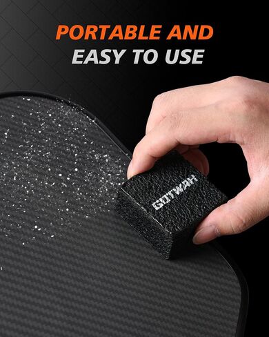2-Pack Pickleball Paddle Eraser for Raw Carbon Fiber Paddles,Fast & Easy Pickleball Racket Rubber Eraser to Ball Residue, Stains, Minor Scratches for Restore Paddle Grit & Spin in Saudi Arabia