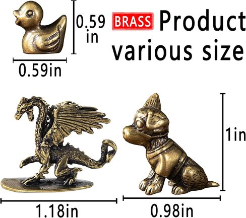 3pcs قبعات مفصلة مغناطيسية عتيقة ، 2024 جديدة من النحاس النحاس النحاسي Dragon Dragon Duck التماثيل الباب المفصلية تزيين أعلى لمطبخ المنزل الفريد (حيوان) in Saudi Arabia