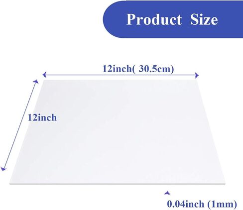أوراق Plexiglass 12x12 (4 عبوات) - ألواح الحيوانات الأليفة للحرف اليدوية DIY ، والإطارات ، والعلامات ، والنوافذ ، وقمم الطاولة ، والرسم. ورقة زجاجية أكريليك متينة ، مثالية لحماة خدش الباب وحواجز الحيوانات الأليفة in Kuwait