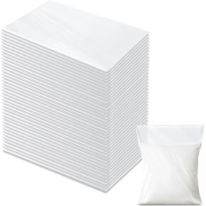 150 Count 18 x 24 Inch 3 Mil Heavy Duty Flat Open End Clear Plastic Poly Bags Extra Large Thick Plastic Packaging Bags Reusable Storage Bags for Packaging Shipping Storage Clothes Craft Gift