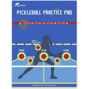 Pickleball Practice Pads Dink Pad للجدران ، ملصق تدريب على المخللات ، وسادة للدراب المخلل Dink Train Rooms ، الفناء ، صالة الألعاب الرياضية ، Dink Master Exercise AIDS