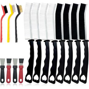 15-Piece Set Crevice Cleaning Brush, Skinny Gap Cleaning Tools for Household Use, Multifunctional Hard Bristle Gap Cleaning Brush, Grout Cleaner Brush, Toilet Brush, Scrub Brush for Shower Tile