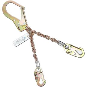 Rebar Positioning Chain Assembly with Swivel Double Self-Locking Snap Hooks