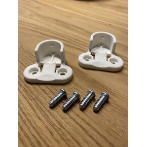 Replacement Brackets Compatible with IKEA Pax Komplement (White)