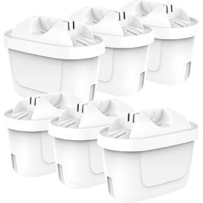 NRP 6-pack Standard Pitcher Water Filter Replacement for Brita Water Jugs (Mavea Maxtra, 1001122), Crofton & MORE