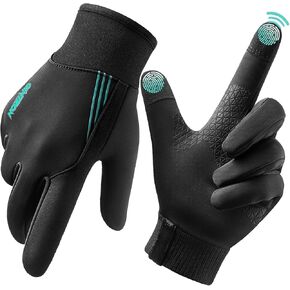 Winter Gloves for Men Women, Waterproof Cold Weather Fleece Lining Warm Gloves for Running Driving Cycling Hiking
