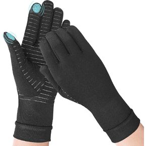 Big Mango Arthritis Gloves, Compression Gloves with Touchscreen Fingers for Women Men, Copper Gloves for Carpal Tunnel Relief, Arthritis Pain Relief, Raynauds, Swelling, Work,Typing,Hand Support (M)