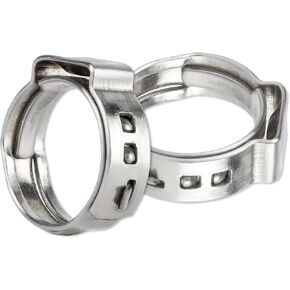 25 PCS 1 inch PEX Pipe Clamps, MISPIRE PEX Cinch Clamps Stainless Steel 304 Pinch Clamps for PEX Pipe Tubing Fitting Connections
