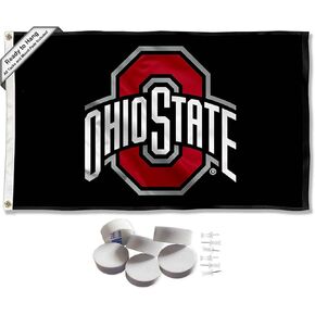 Ohio State Buckeyes Black Banner and Tapestry Wall Tack Pads