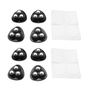 Mini Caster Wheels Small Appliance Casters Wheels Sticky Swivel Pulleys Mini Self Adhesive Universal Wheel Mini Swivel Wheels 360 Degree Rotation Storage Box Furniture Bins Bottom Trash Can