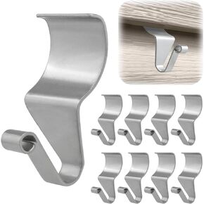 Vinyl Siding Hooks Hanger, Heavy Duty Stainless Steel Low Profile No Hole Hanger, No Drilling Siding Clips for Hanging Outdoor Home Decorations (8 Pack)