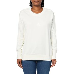 adidas Women's All Szn 3-Stripes French Terry Loose Sweatshirt
