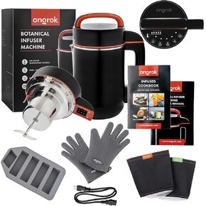 ONGROK Butter Maker Machine (1-5 Cup Capacity), Sleek Device with Simple Functionality, Extraction Infuser for Edible Herbal Oil, Butter and Tincture, Works Like Magic
