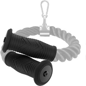 Handle Replacement Compatible with Tonal Machine (Rope Not Included) Tricep Rope Handle, Attachment for Smart Gym & Cable Machine, Ergonomic Comfort Grips, Wrist Care and Soft Rub