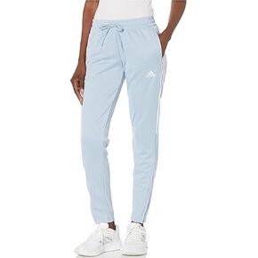 adidas Ladies' 3 Stripe Aeroready Active Jogger - Womens Sweatpants (Blue, XL)