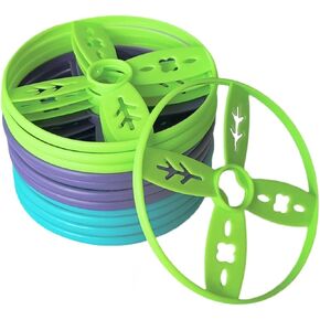 مكملات لعبة Flying Disc Launcher Toy (12 ٪) ، ألعاب في الهواء الطلق للأعمار 3 4 5 6 7 8 الأولاد والبنات ، مناسبة لقاذفات أقراص محمولة و STOMP ، Outside Kids Games for Beach Yard and Park