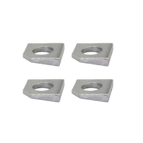4PCS 304 Stainless Steel M8 Square Beveled Washers Heavy Duty Missing Angle Washer