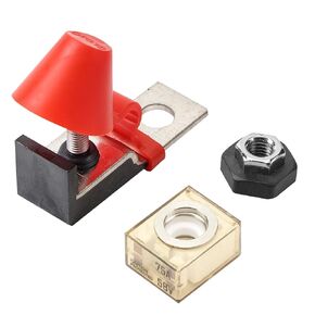 GLOSO Marine Rated Battery Fuse IPBF+Terminal Fuse Block Kit, Single Stud M8 (5/16") + Ignition Protected Battery Fuse (100A)