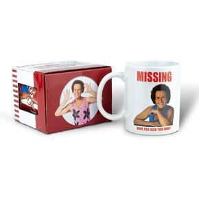 Surreal Entertainment Richard Simmons Costume | Richard Simmons Have You Seen This Man Mug | 11 Ounces