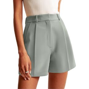 NIMIN High Waisted Tailored Work Shorts for Women Summer Casual Lightweight Office Dressy Shorts with Pockets in Kuwait