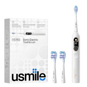 usmile Y10 PRO Electric Toothbrush with Smart Screen Showing Missed Spots, Rechargeable Electric Toothbrush with Pressure Sensor, IPX8 Waterproof Travel Powered Toothbrush One Charge Last 180 Days