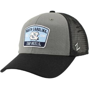 ZHATS Standard NCAA Officially Licensed Snapback Hat Big Rig Patch Black Gray Switchback, One Size