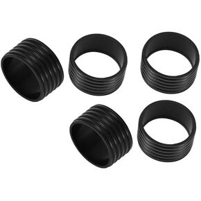 5 Pcs Black Tennis Racket Handle Rubber Ring,Tennis Handles Tennis Racquet Band Handle Grip Ring Band,Overgrips Baseball Badminton Racket,Racquet Accessories Tennis Racket Handle Grip Tape