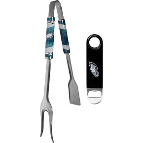 Siskiyou Sports NFL Philadelphia Eagles Unisex 3 in 1 BBQ Tool and Bottle Opener, Team Colors, One Size