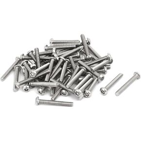 uxcell M4 x 30mm 304 Stainless Steel Torx Security Pan Head Screws Fasteners 50PCS