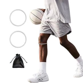 2 pcs Fine Patella Tendon Knee Strap for Knee Pain Relief,basketball Patella Tendon Stabilizer Knee Brace Silicone Leather Band Knee Brace Elasticity Fixed Protection Patellar Ring for Working Out