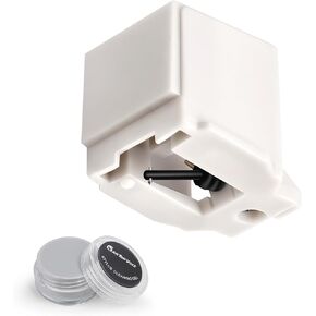 Record Player Needles Replacement for ATN3600L with Stylus Cleaning Gel, Compatible with Audio Technica AT-LP60 AT-LP60USB Turntable Stylus