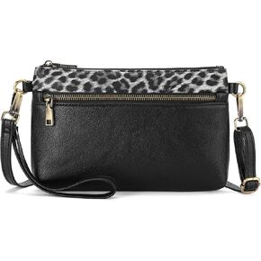 SENDEFN Leather Crossbody Bag for Women Small Clutch Purses Crossbody Shoulder Handbag Wallet Purses RIFD Card Slots
