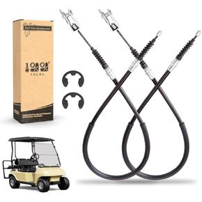 10L0L Golf Cart Brake Cable Set for Club Car DS 2000-up, 42inch Brake Cable Kits Suitable for Driver & Passenger Side, OEM# 102022101
