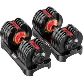 Adjustable Dumbbells Set of 2，Free Weights Dumbbells Set，Adjustable Dumbbell Set，52.5 lbs pair 105 lbs，15 in 1，for Men/Women Gym Equipment for Home Strength Training Equipment