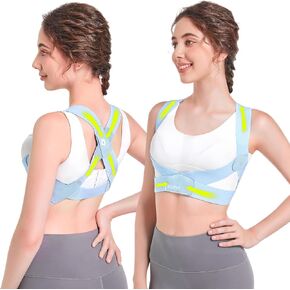 Posture Corrector for Women with X-Shaped Biomechanical Design, Comfort Fit Back Brace, Improves Posture, Corrects Hunchback, Relieves Neck, Shoulder, Upper Back Pain, Invisible Under Clothes M