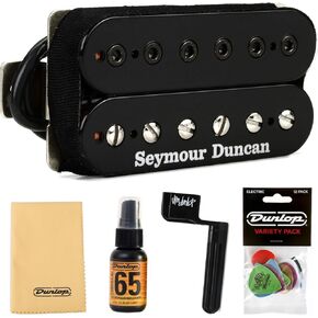 Seymour Duncan SH -12 George Lynch Screamin 'Demon Humbucker Pickup - Black - Bundle with Dunlop Pick Pack و Poinching Kit و String Winder in Kuwait