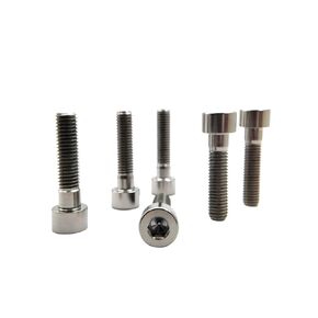 RISON Titanium Bolts M6*1.0 * 30mmTitanium Socket Head Screws Silver Titanium Bolts Titanium Bolts Hexagon Socket Screws Pack of 5