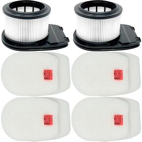 Replacement Filters Compatible with Shark IZ662H, IZ682H, Vertex Pro Cordless Stick Vacuum Lightweight, 4 Foam & Felt Filters and 2 HEPA Filters Kit