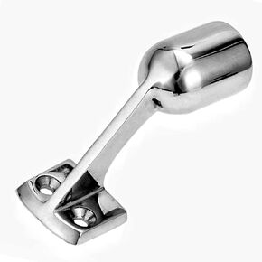 1 Pack Heavy Dudy 60 Degree Marine Boat Yacht High Leg Hand Rail End Stanchion,316 Stainless Steel Boats Accessoriesfor Pipe 7/8 Inch(22mm) or 1 Inch(25mm)