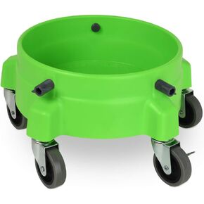 Liquid X Original Bucket Dolly - Lime Green with 3" Gray Casters - Larger Wheels for Smoother Maneuvering