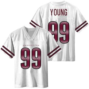 Chase Young Washington Commanders #99 White Kids Youth 8-20 Alternate Away Player Jersey