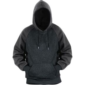 Yasumond Pullover Hoodie Men Fleece Long Sleeve Sweatshirt with Kanga Pockets